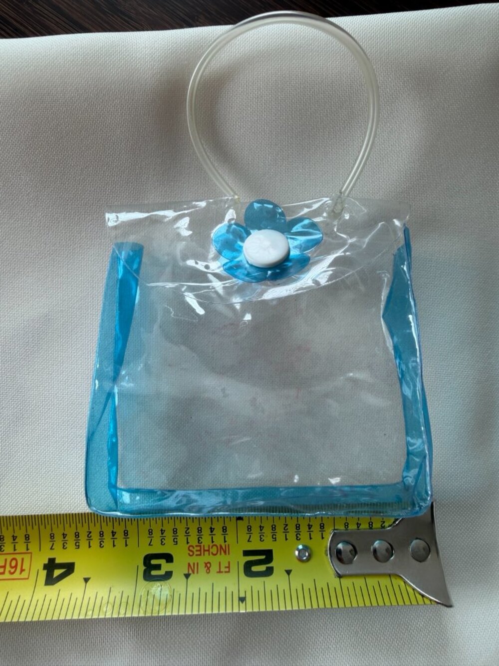 Lot of 2 Mini Clear Plastic Bags Purse Novelty Accessory - Picture 12 of 15